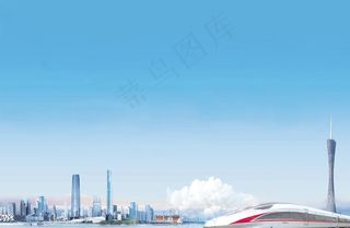 简约大气广州会议背景板图片