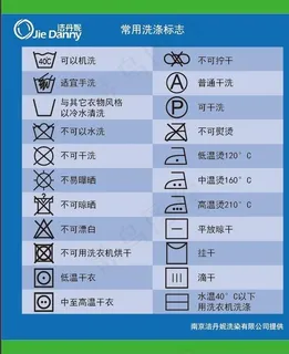 常用洗涤标识图片