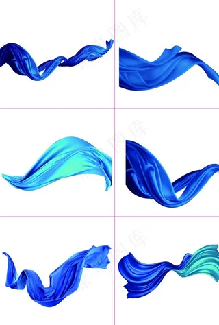 053蓝色飘带图片