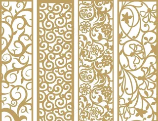 窗花花格雕花图片