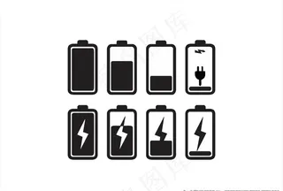 矢量电池充电图片