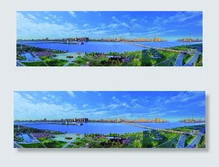 临沂、大美临沂、沂河、临沂全景图片