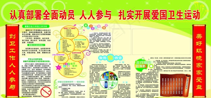 爱国运动 对联图片cdr矢量模版下载