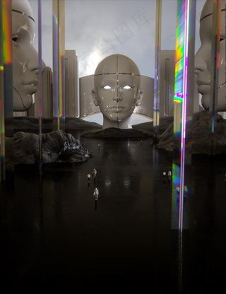 C4D特效设计科幻场景图片