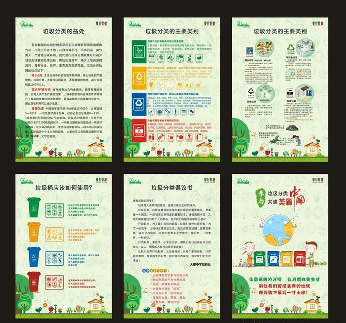 垃圾分类图片(600X900)cdr矢量模版下载