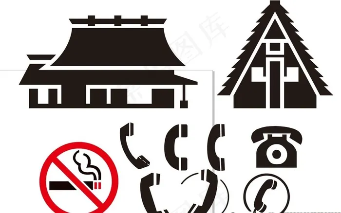 电话 标志 LOGO图片cdr矢量模版下载