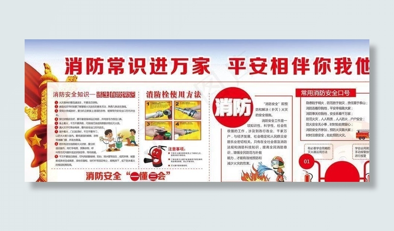 消防安全常识宣传图片(4724X2362(DPI:100))psd模版下载