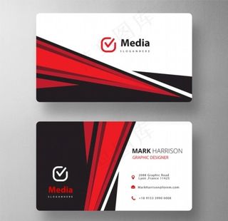 时尚商务名片矢量图片