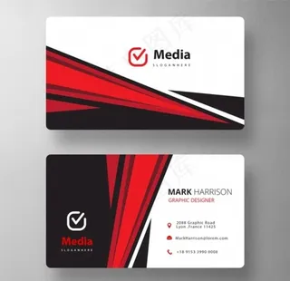 时尚商务名片矢量图片