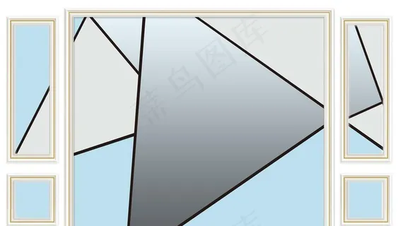 边框几何背景墙图片 边框几何背景墙图片