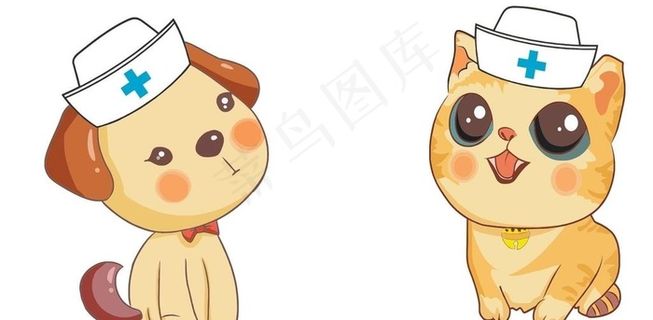 猫狗-宠物-矢量图图片