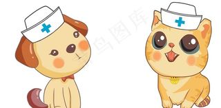 猫狗-宠物-矢量图图片