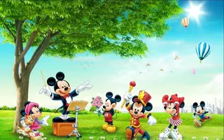 卡通米奇老鼠背景图片