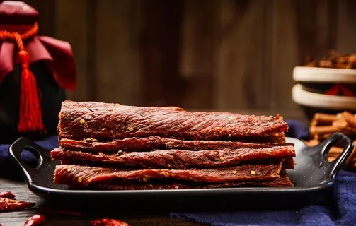 风干牛肉干图片
