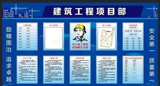 工程概况牌 管理监督人员图片