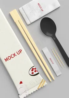 餐具包样机图片