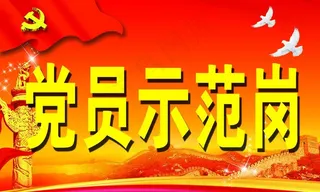 党员示范岗图片
