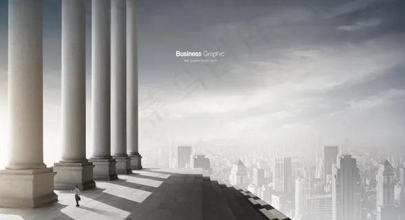 商业男性人物虚拟大气概念空间图片