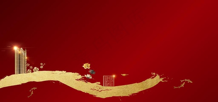 地产开盘认筹热销图片(5906X2953(DPI:300))psd模版下载
