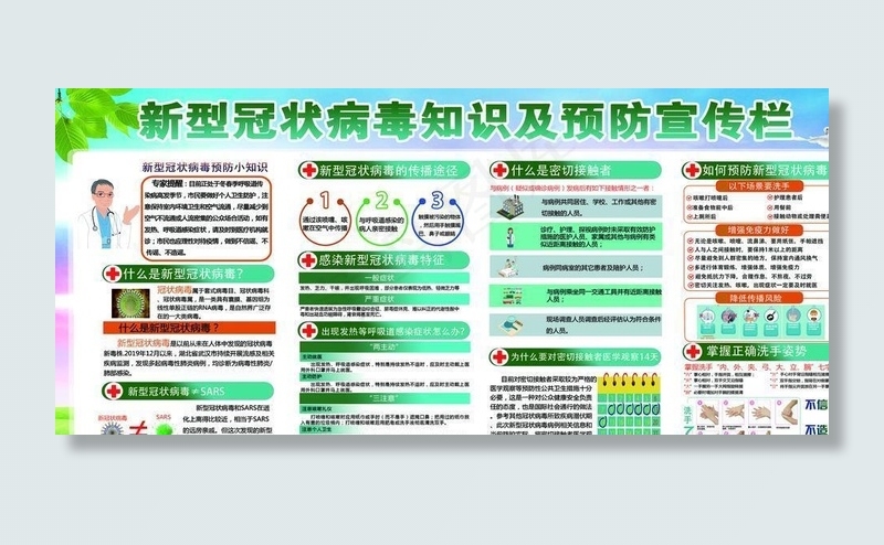 疫情宣传栏图片(6576X3175(DPI:72))psd模版下载