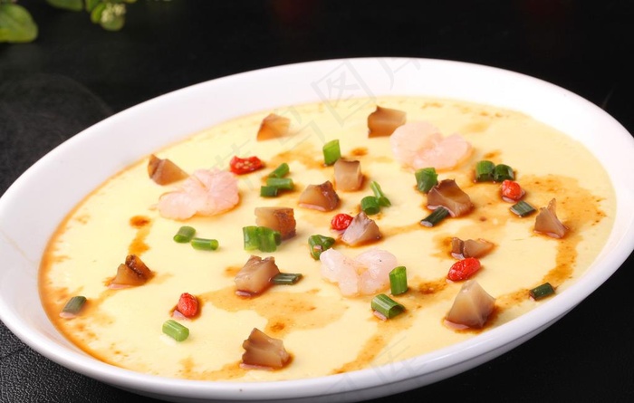 海鲜蒸水蛋图片