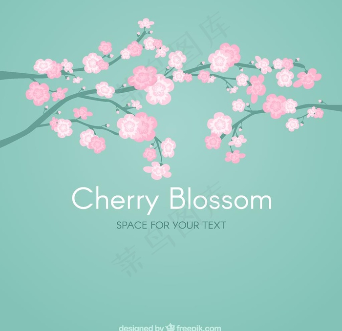 清新梅花桃花图片