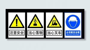注意安全当心落物当心叉车-标牌图片