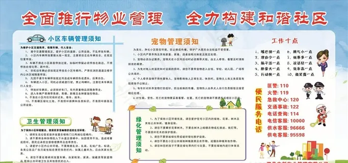 物业管理展板图片