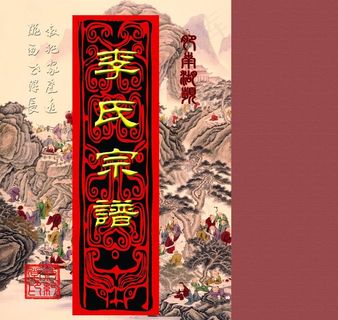 李氏家谱封套图片