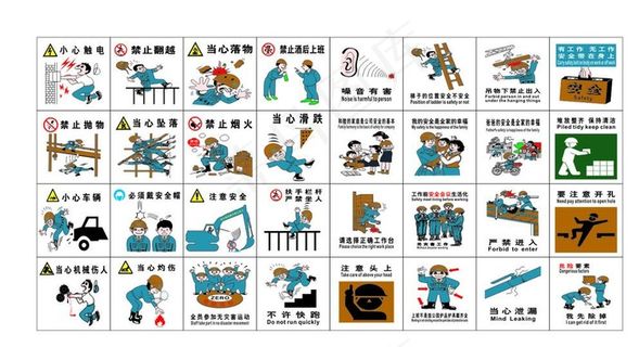 安全警示牌图片