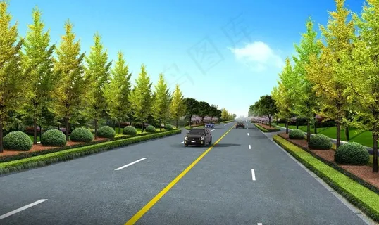 道路绿化图片