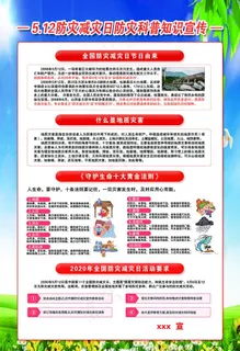 减震防灾版面图片