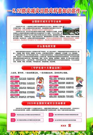 减震防灾版面图片