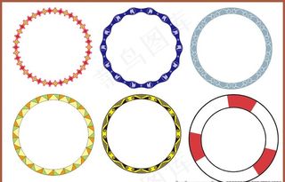圆形花纹 花边 角花 边框图片