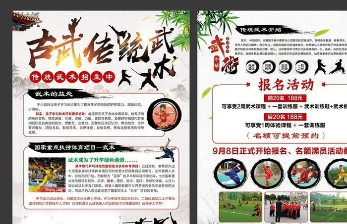武术单页图片