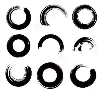 矢量水墨墨迹图片