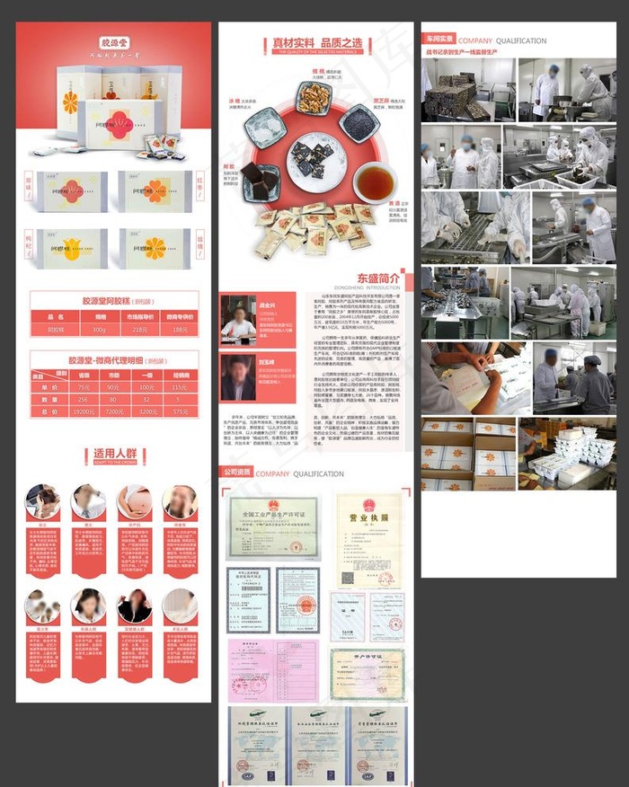 阿胶糕详情页图片(750X7706(DPI:72))psd模版下载