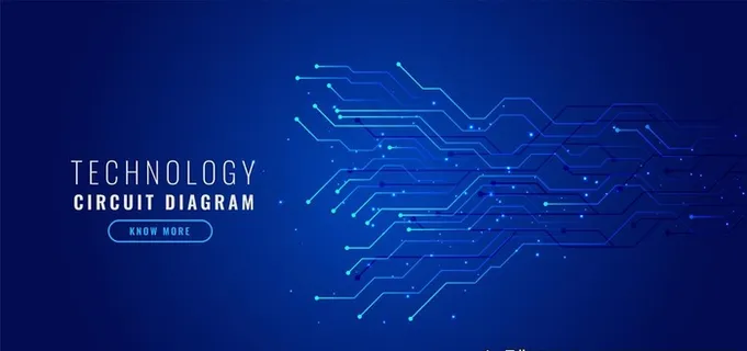 电子电路背景图片