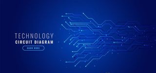 电子电路背景图片