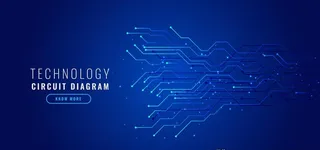 电子电路背景图片