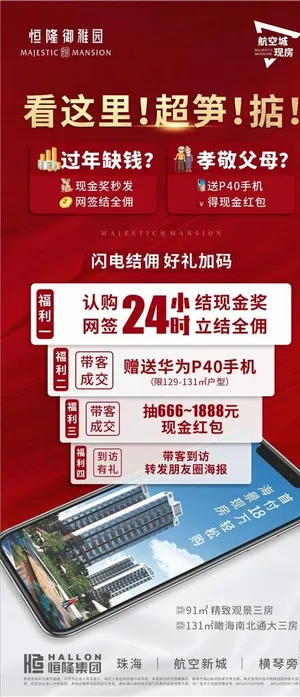 房地产手机创意海报图片