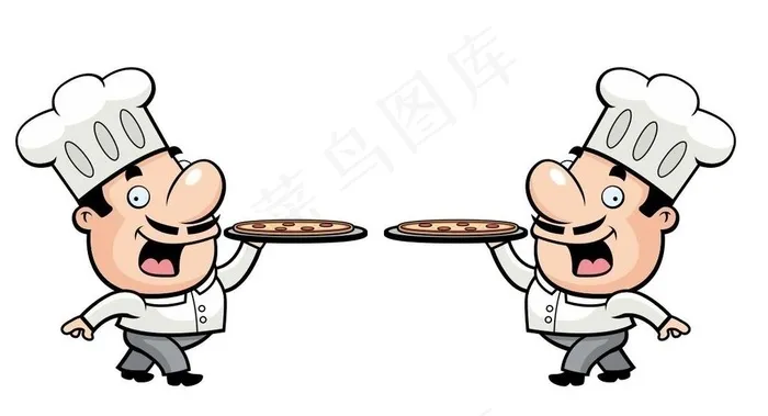 矢量披萨厨师图片cdr矢量模版下载