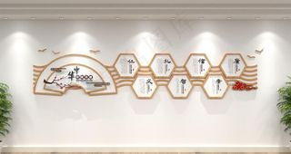 国学文化墙图片