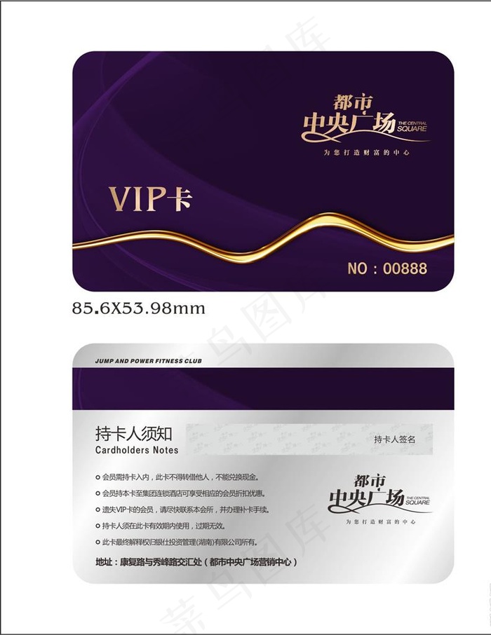 VIP卡图片(210X297)cdr矢量模版下载