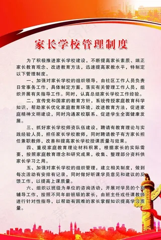 家长学校管理制度图片