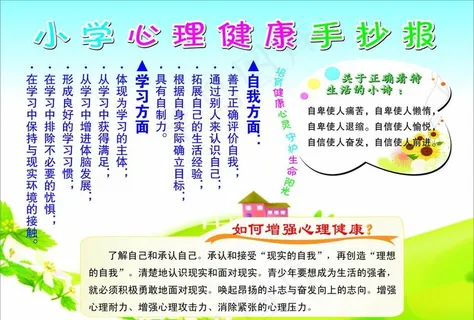 心理健康手抄报图片