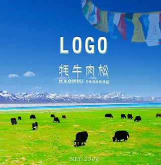 牦牛肉松彩页图片