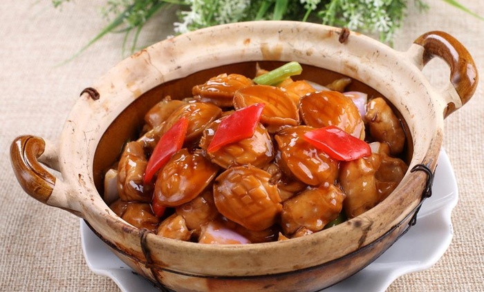 鲍鱼炆鸡图片
