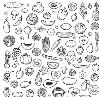 蔬菜水果矢量图图片