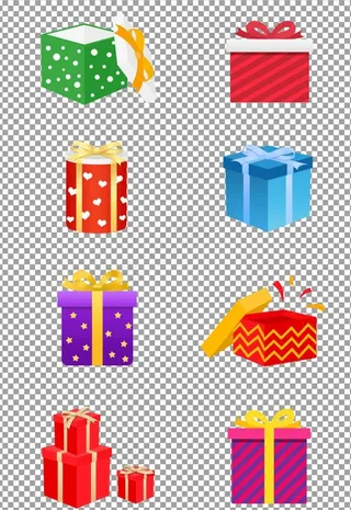 手绘装饰礼品盒图片